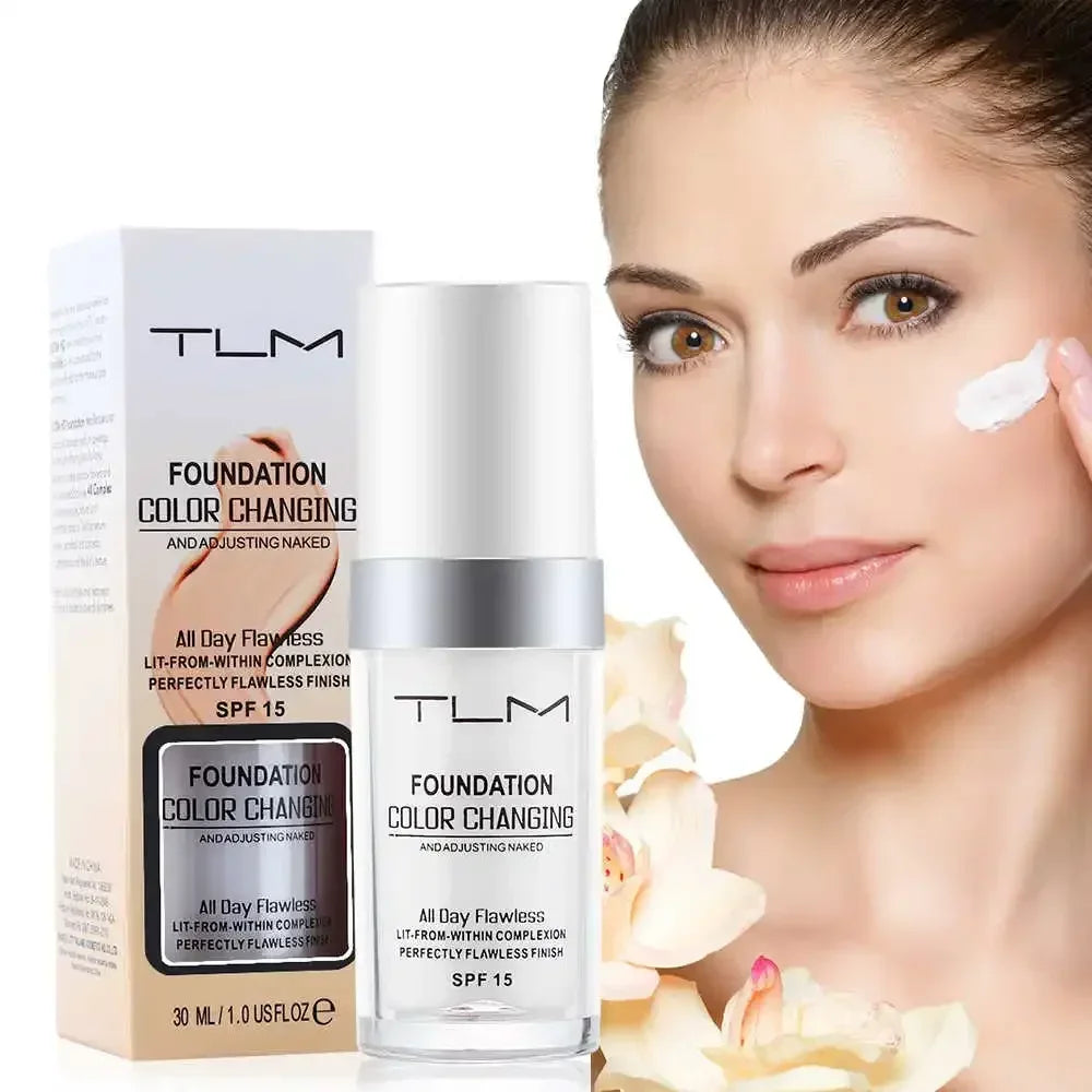 30ML TLM Foundation Color Changing Makeup Base Cream