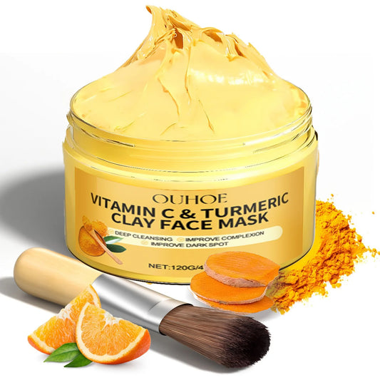 Turmeric Vitamin C Clay Mask Deep Cleansing Hydrating Skin Care