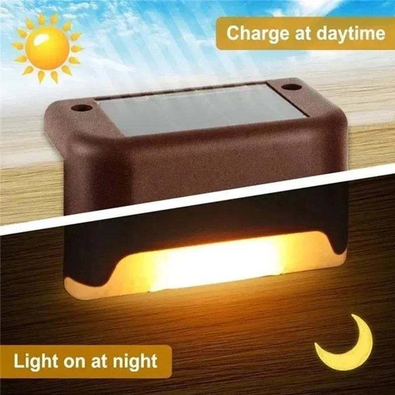 Solar Deck Lights 12 Pack Outdoor Waterproof LED Lamps