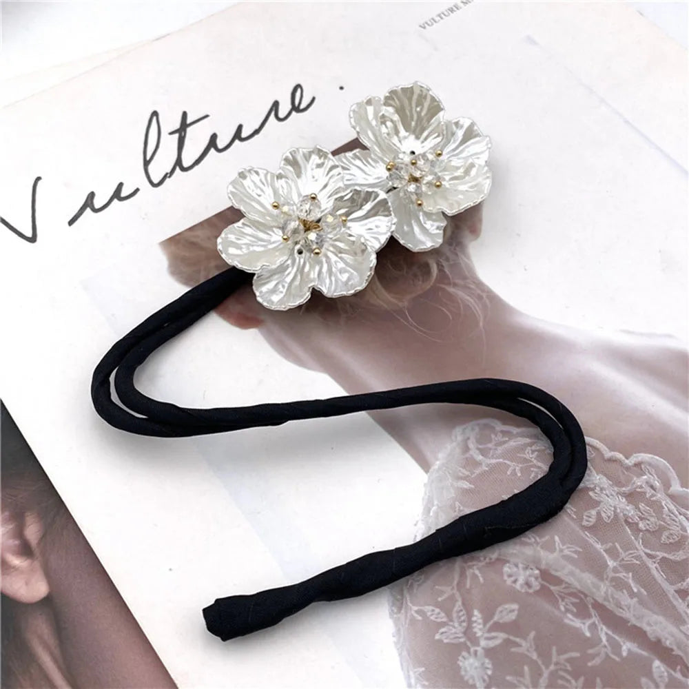 Vintage Shell Pearl Hairpin Bun Hairstyle Tool for Women