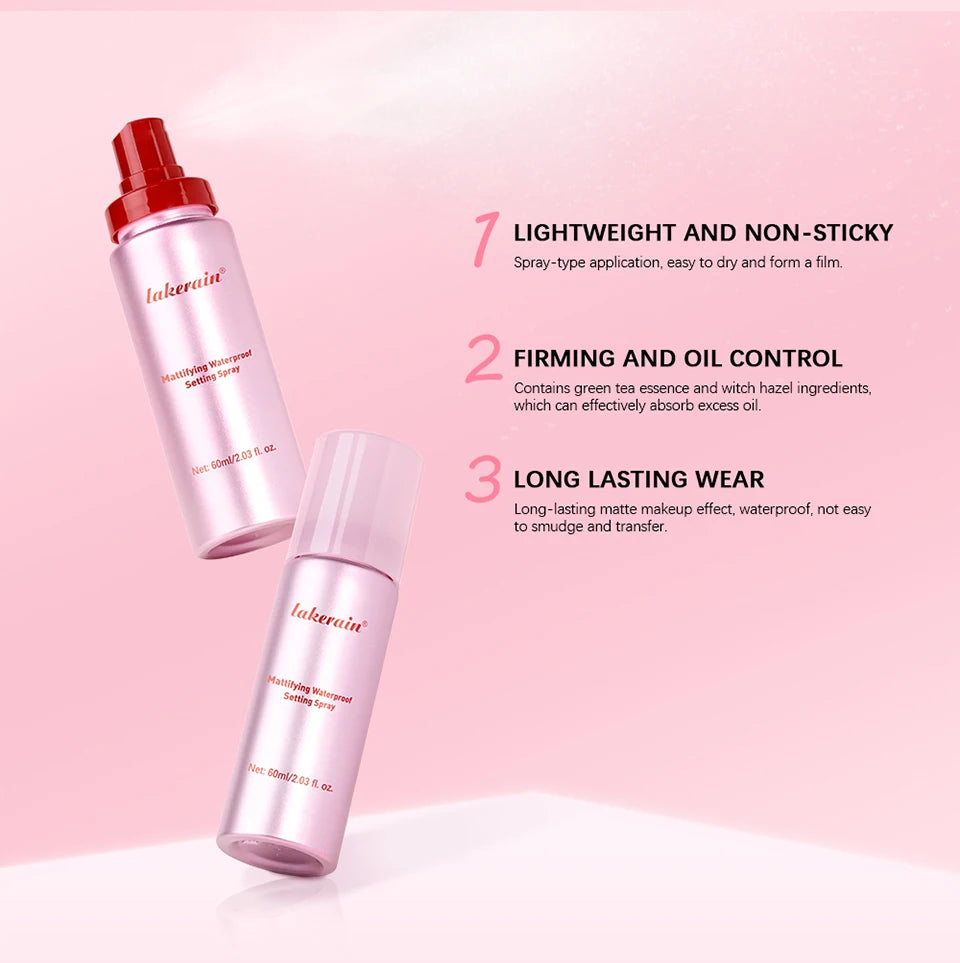 Mattifying Waterproof Setting Spray for All Skin Types