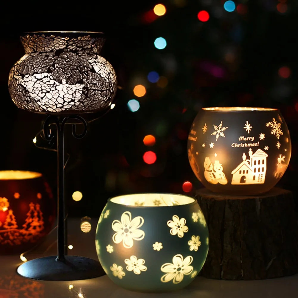 Colorful Candle Holder Starry Night Tea Light Holder Classy Décor