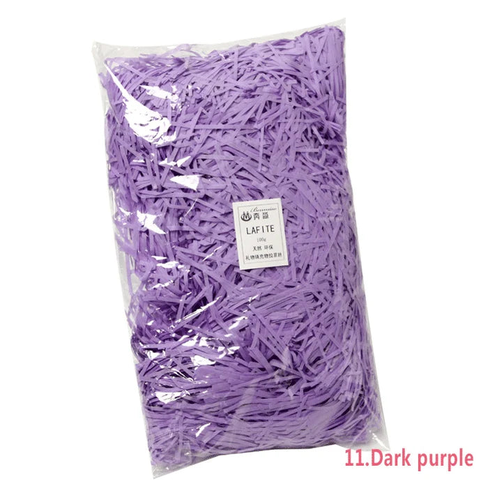 50g Multicolored Raffia Paper Shreds for Elegant Gift Wrapping