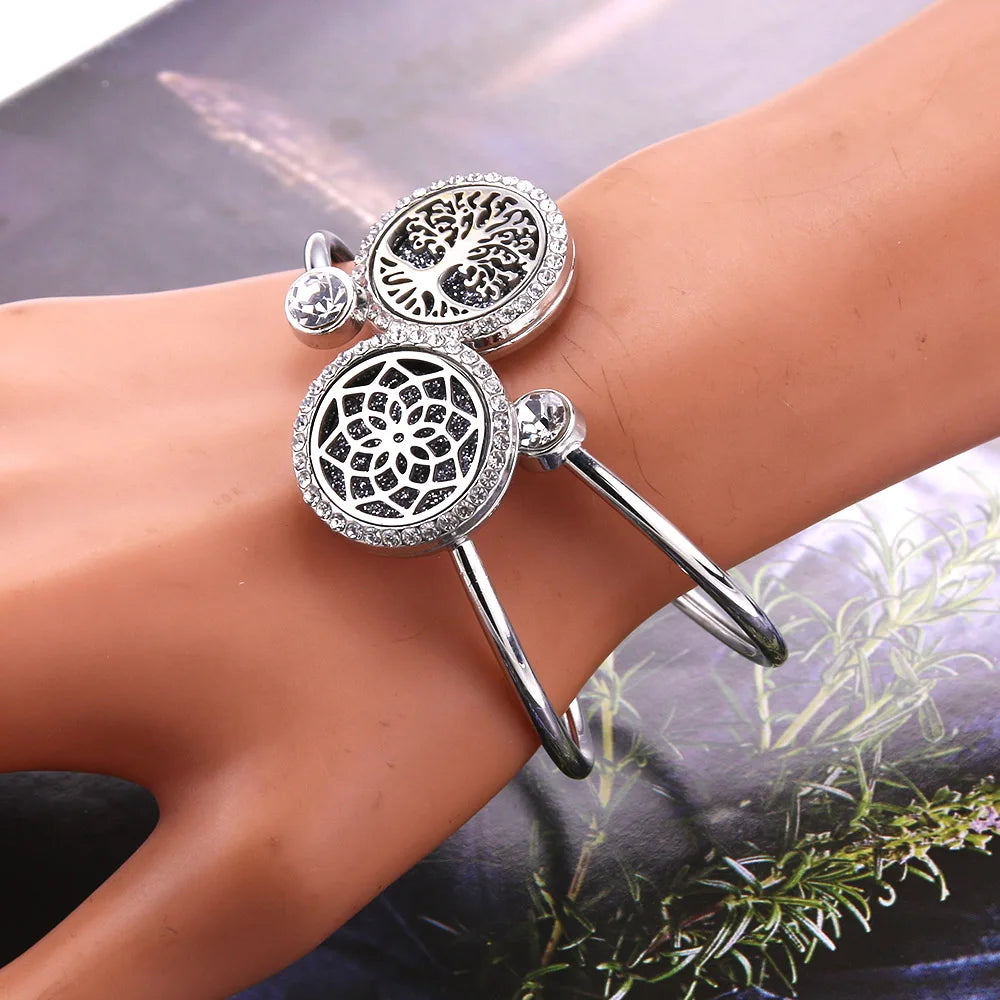 New Aromatherapy Bracelet Diffuser Jewelry Cuff Bangle 2023