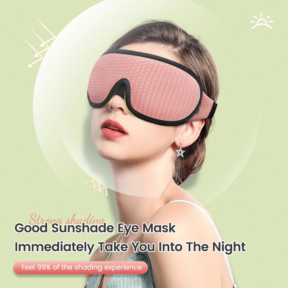 3D Sleeping Mask 100% Blackout Blindfold for Smooth Sleep