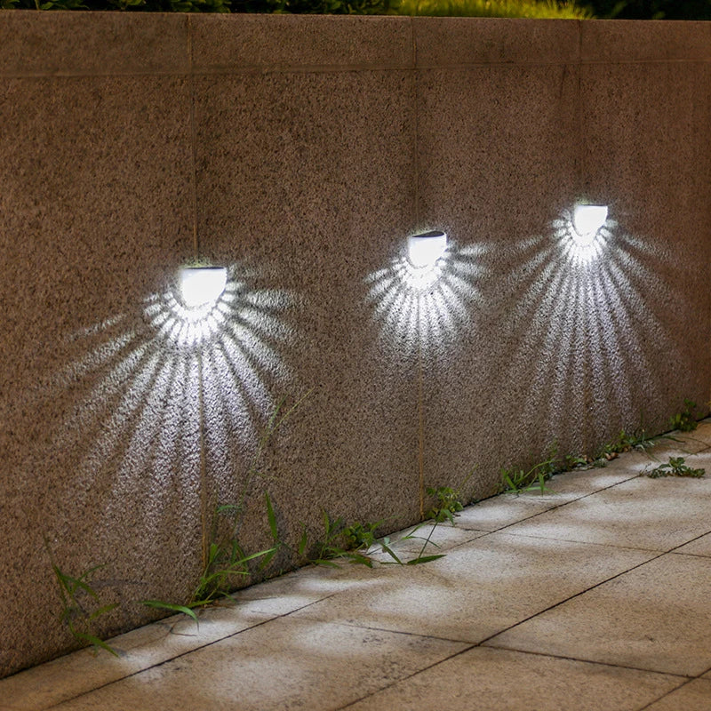 2Pack Solar Lights Outdoor Lamp Waterproof Wall Lamp Decor