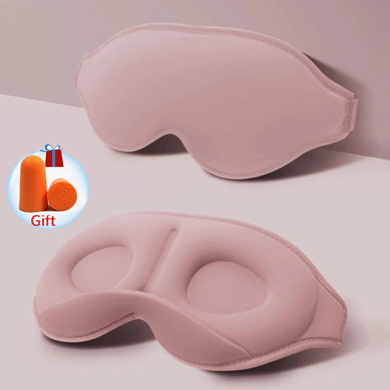 3D Sleeping Mask 100% Blockout Light for Travel Comfort