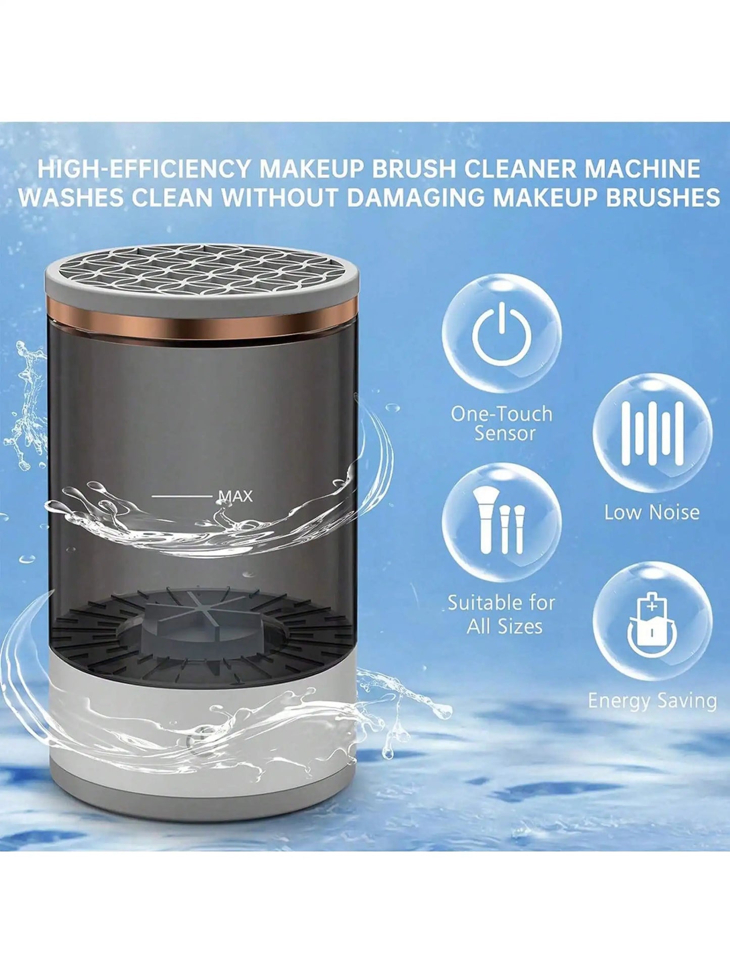 Electric Makeup Brush Cleaner Machine for Effortless Care