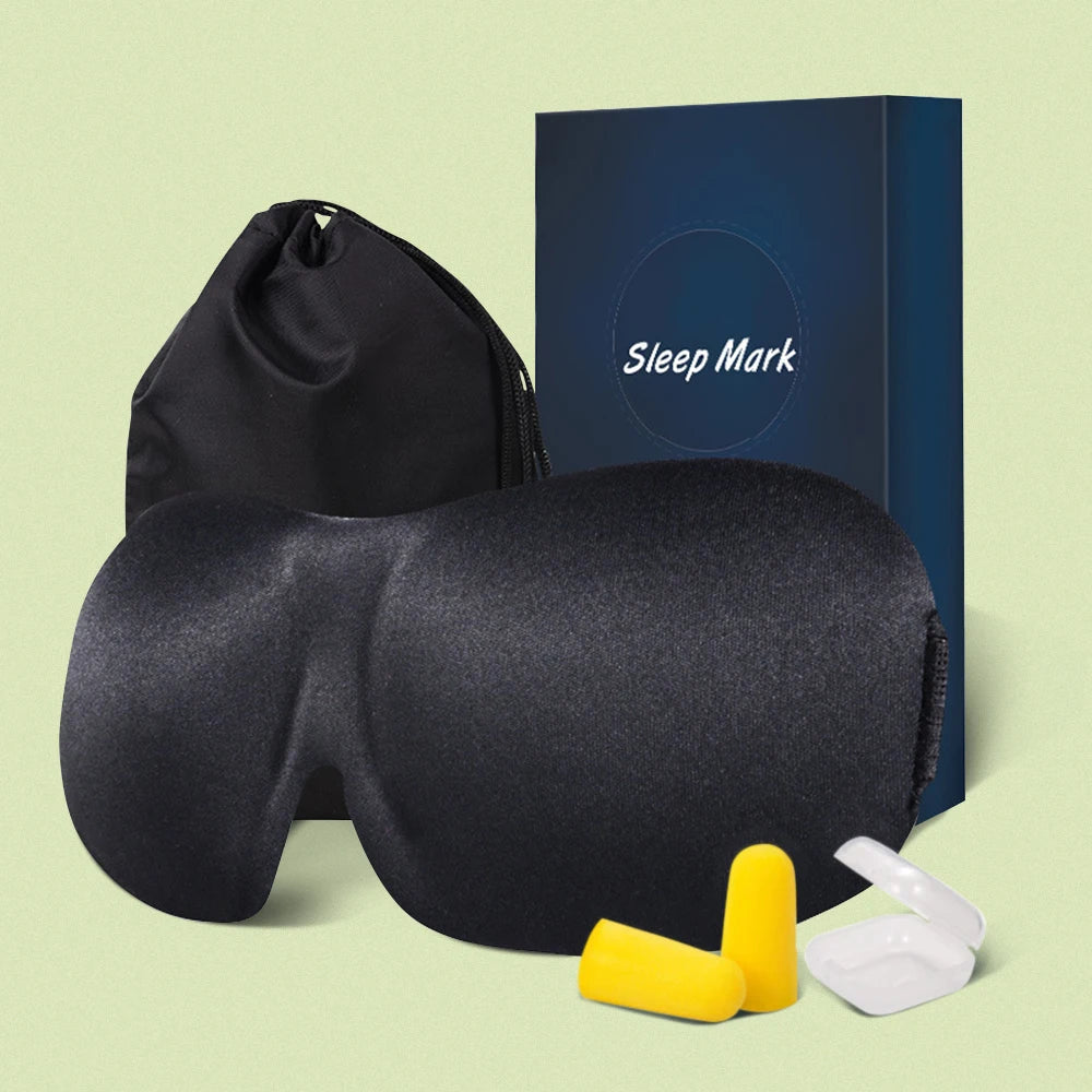 3D Sleeping Mask 100% Blackout Blindfold for Smooth Sleep