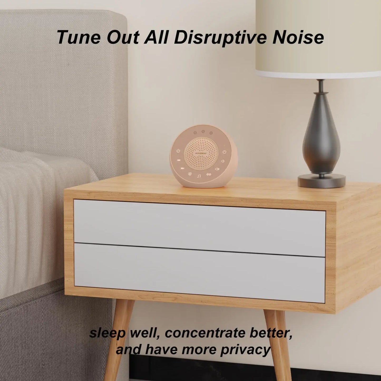 White Noise Sound Machine, 31 Natural Sounds, Brown Travel