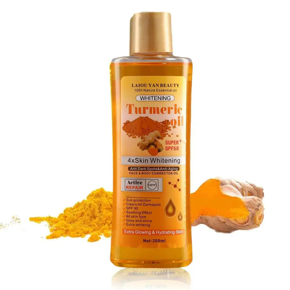 Turmeric Essential Oil Facial Body Massage Oil 200m Skin Care