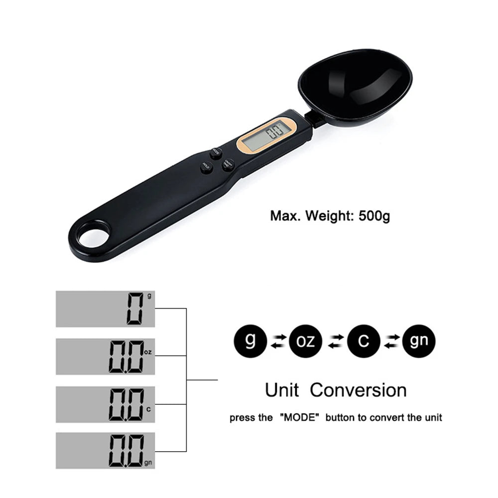 500g/0.1g Electronic Kitchen Scale Digital Measuring Spoon