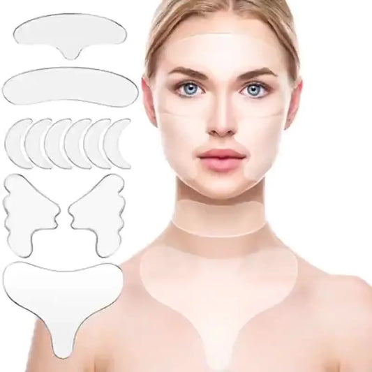 Reusable Silicone Anti Wrinkle Patches For Face Neck Eye