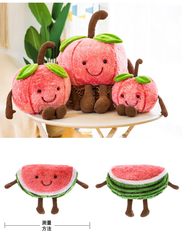 Watermelon Plush Cuddly Pillow Sleeping Cherry Doll Gift