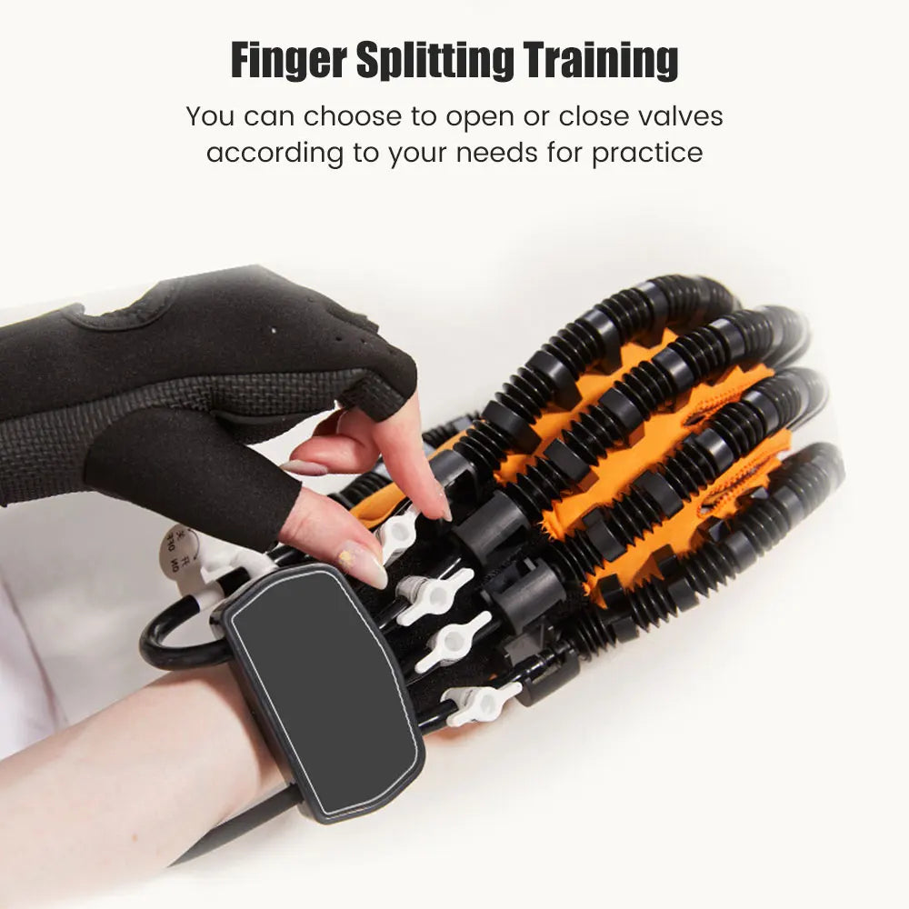 Stroke Rehabilitation Glove Finger Robot Trainer for Hemiplegia