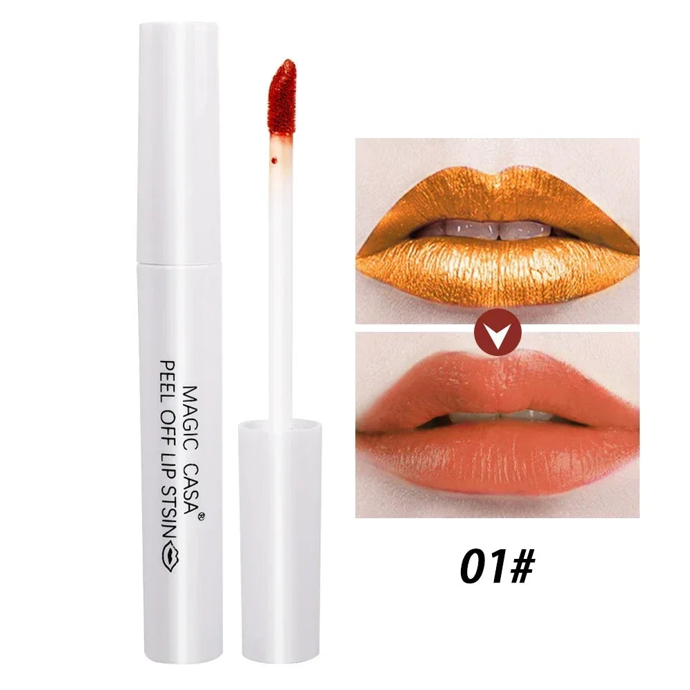 Lasting Peel Off Lip Liner Tattoo Makeup Sexy Red Matte Gloss