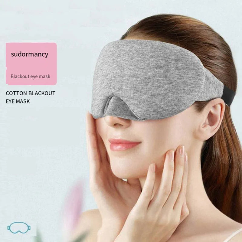 Cotton Sleep Eye Mask Light Blocking Soft Eye Shade Cover