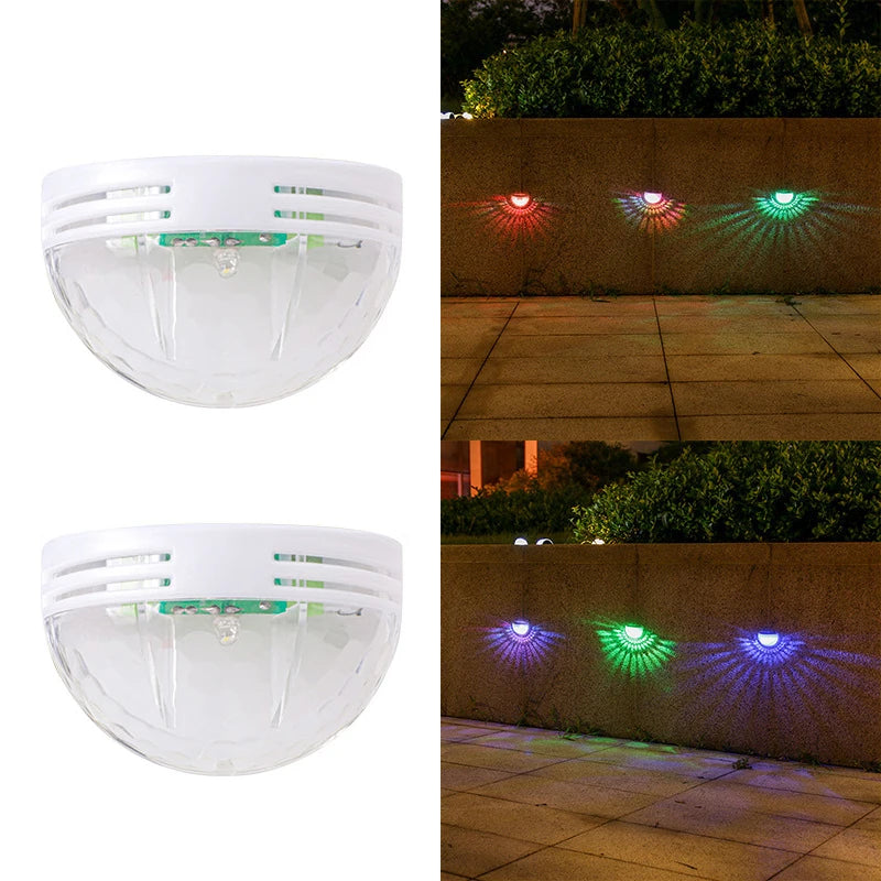 2Pack Solar Lights Outdoor Lamp Waterproof Wall Lamp Decor