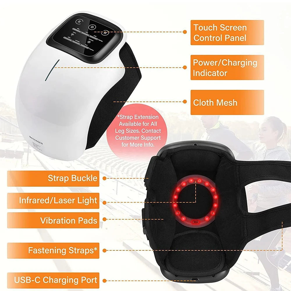 Knee Massager Infrared Heat and Vibration Pain Relief