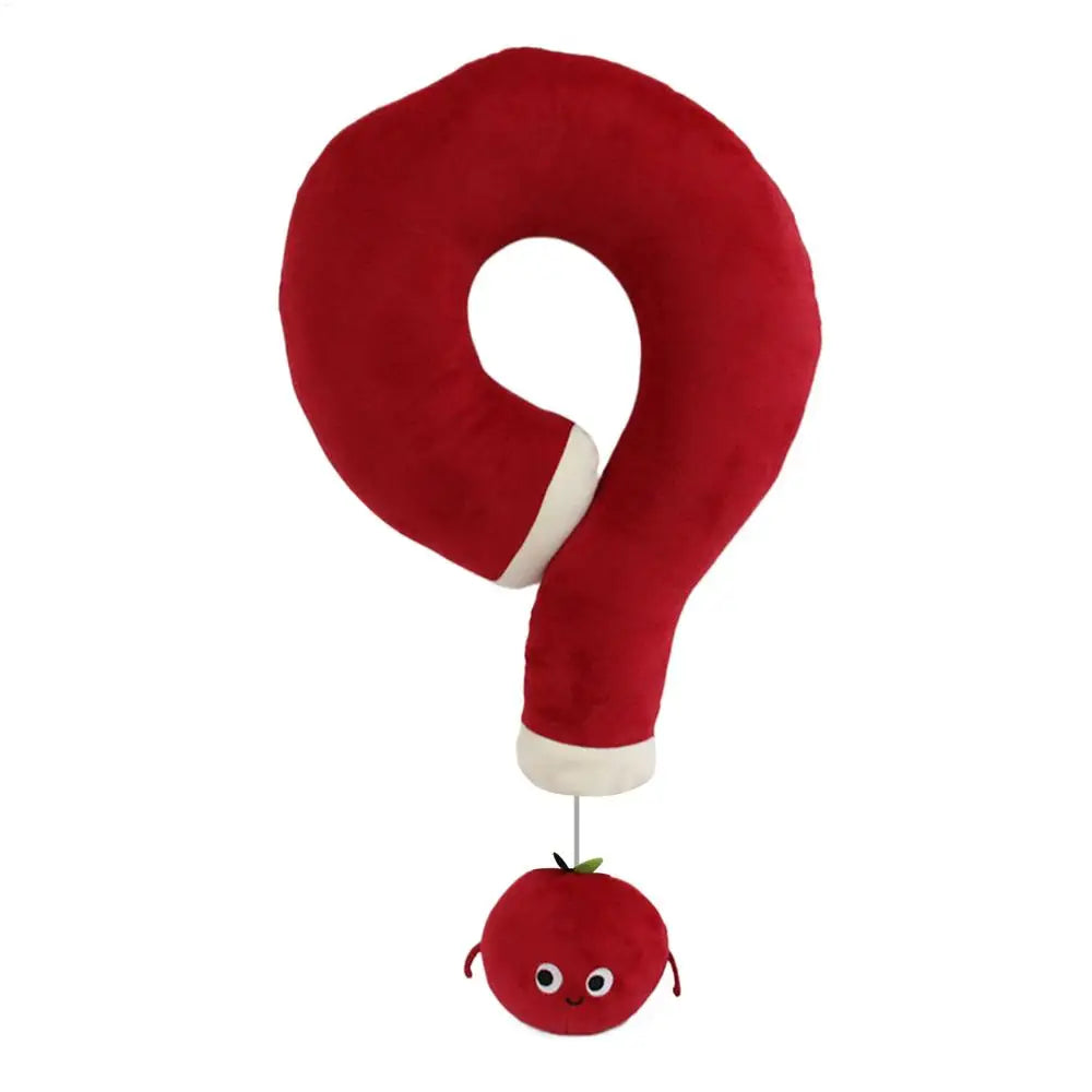 Question-Mark Neck Pillow Unique Question Mark Shape Soft Plush Travel Pillow