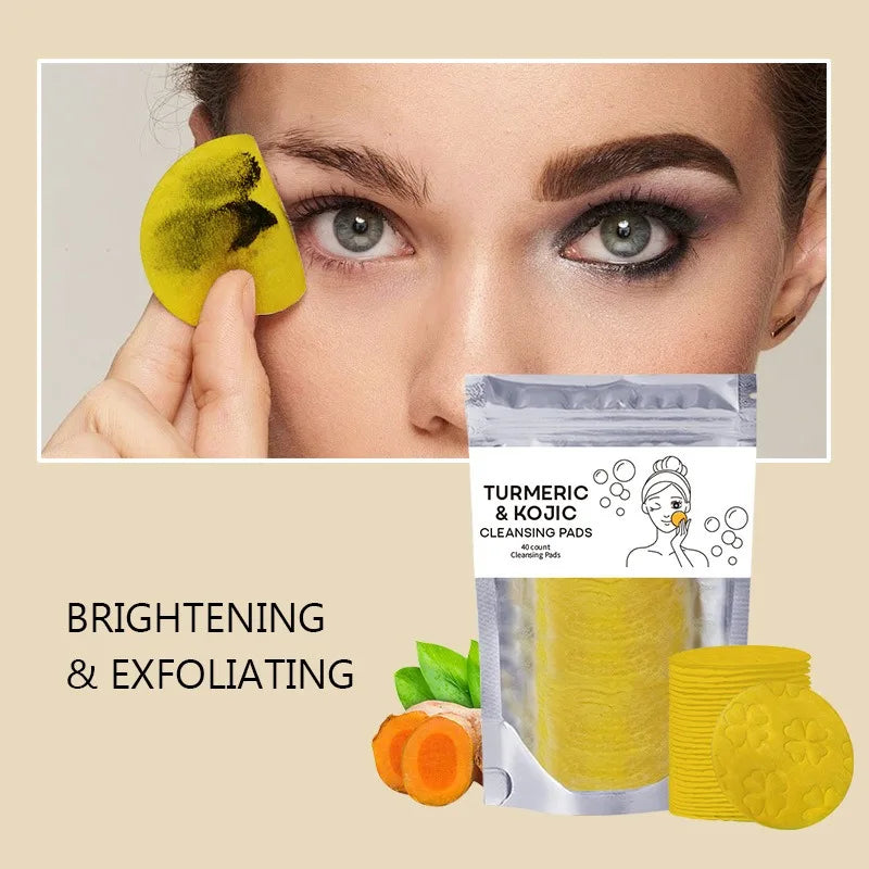 Turmeric Cleansing Pads Kojic Acid Helps Balance Skin Oil