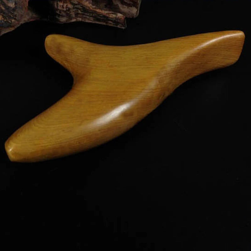 Triangle Wooden Massager for Body Neck Relaxation Therapy