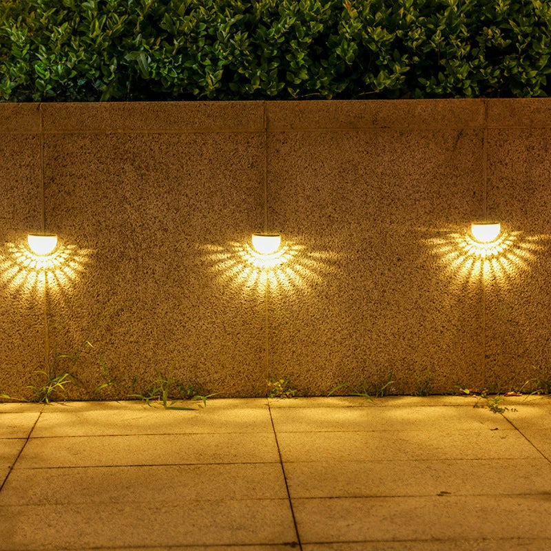 2Pack Solar Lights Outdoor Lamp Waterproof Wall Lamp Decor