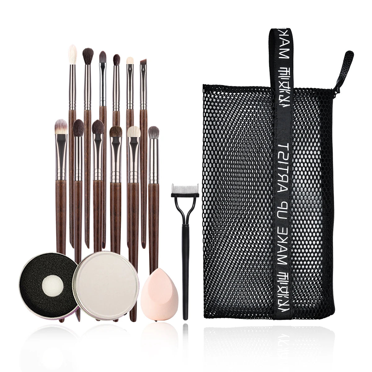 OVW 12pcs Eye Shadow Nature Hair Makeup Brushes Tools