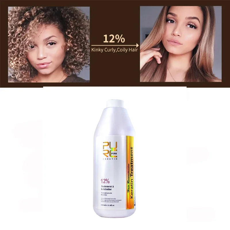 PURC Brazilian Keratin Hair Treatment for Smoothing Repair