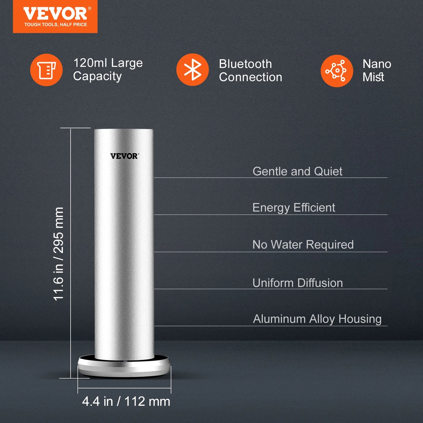 VEVOR Scent Air Machine Bluetooth Smart Diffuser Aromatherapy