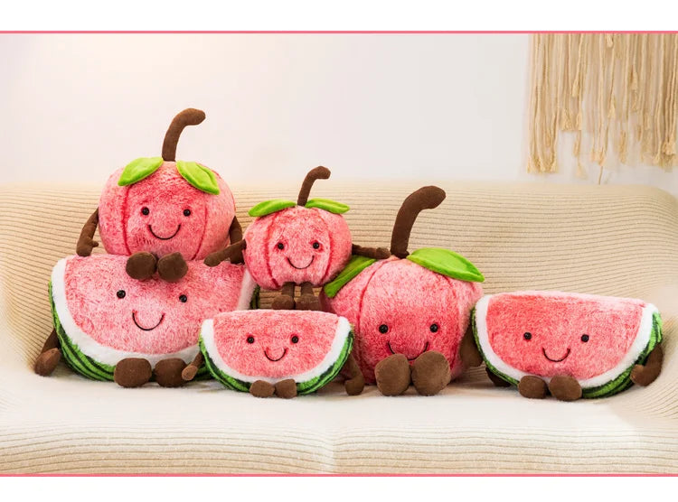 Watermelon Plush Cuddly Pillow Sleeping Cherry Doll Gift