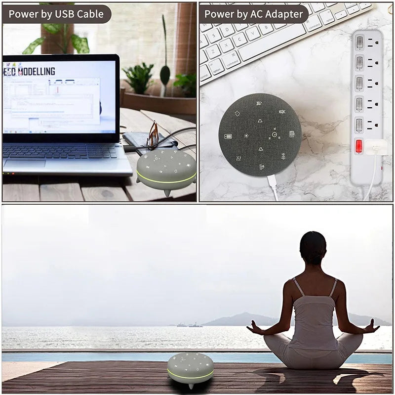 New Arrival 7 Relaxing Nature Sounds Machine for Sleep Therapy