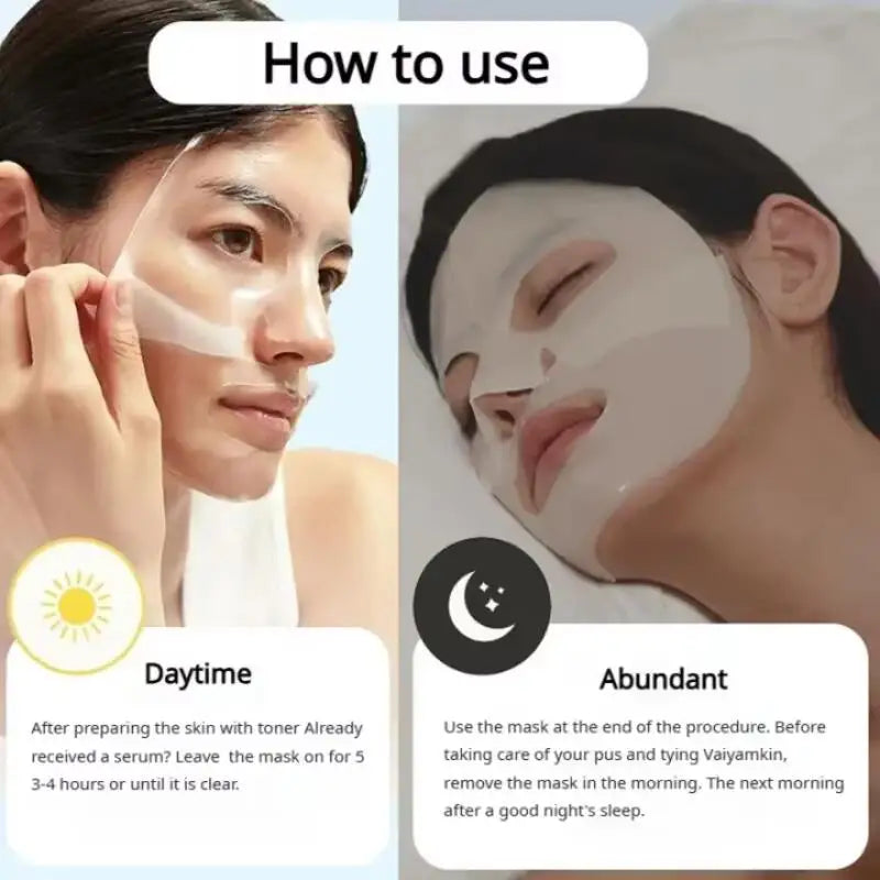 1/5/10PCs Bio Collagen Face Mask Shrink Pores Hydrating Skin Care