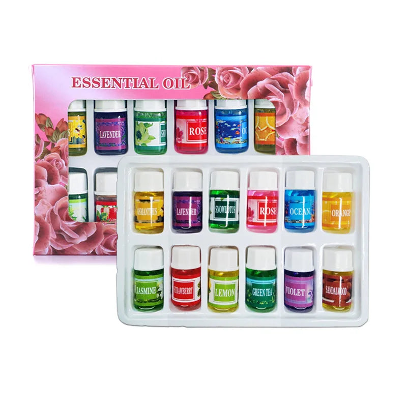 12PCS 3ML Natural Plant Aromatherapy Essential Oil Set