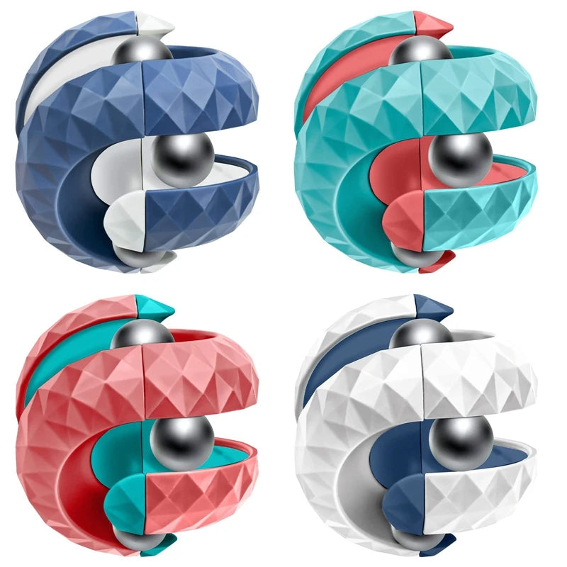 Diamond Pattern Ball Track Gyro Magic Gyroscope Toy for Stress Relief and Anxiety Relief ADHD