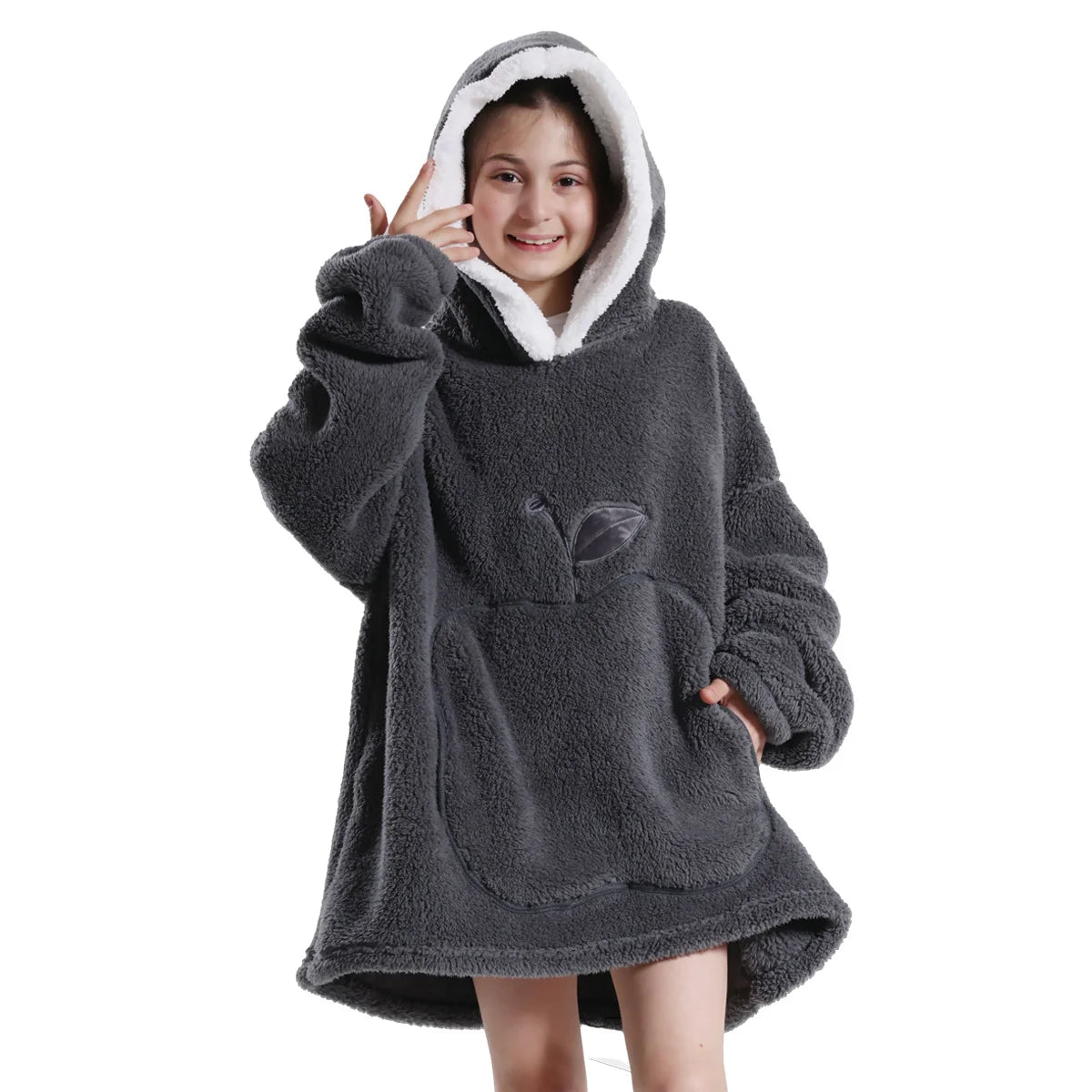 2024 Winter Oversized Wearable Blanket Hoodie for All