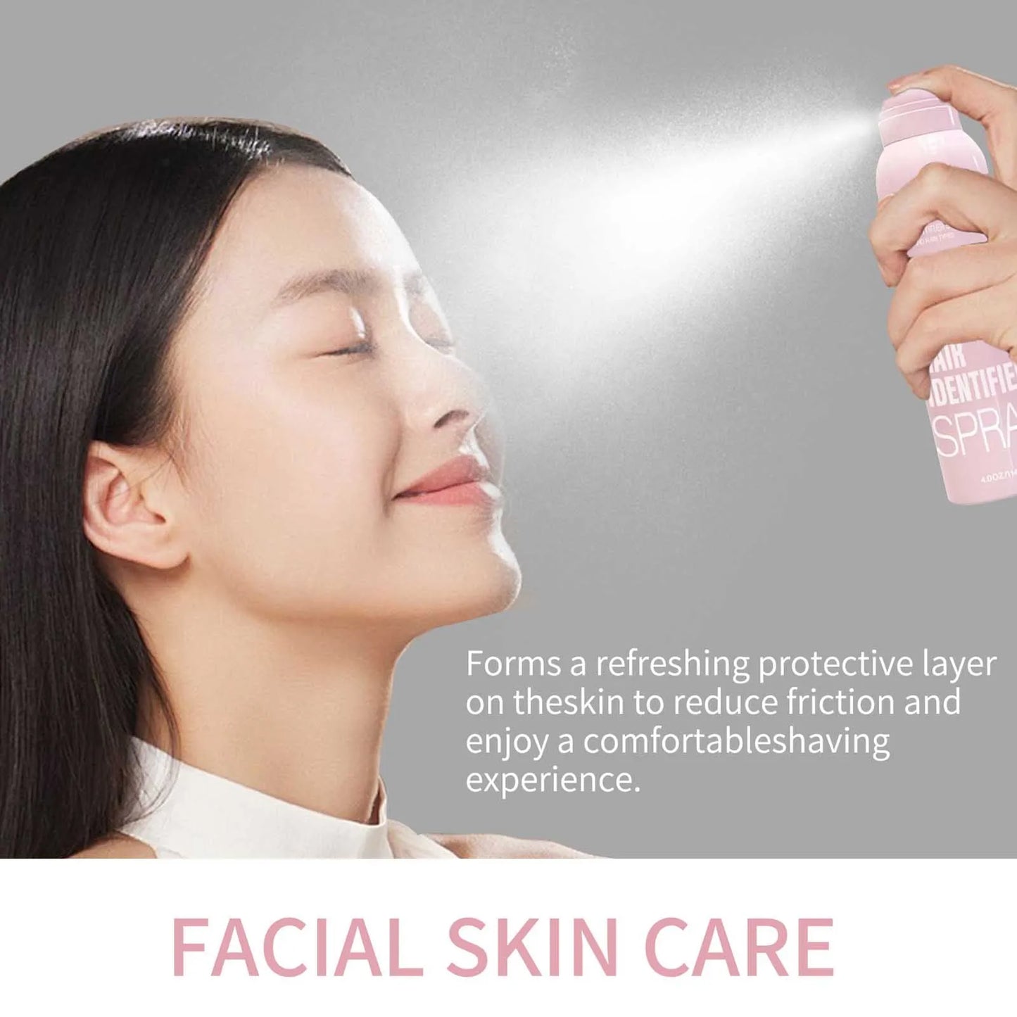 Painless Facial Hair Removal Spray for Gentle Skin Care