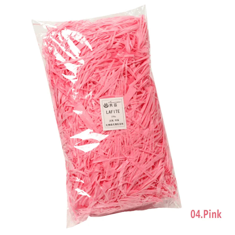 50g Multicolored Raffia Paper Shreds for Elegant Gift Wrapping