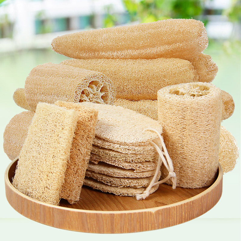 100% Natural Loofah Exfoliating Body Sponge Scrubber for Spa