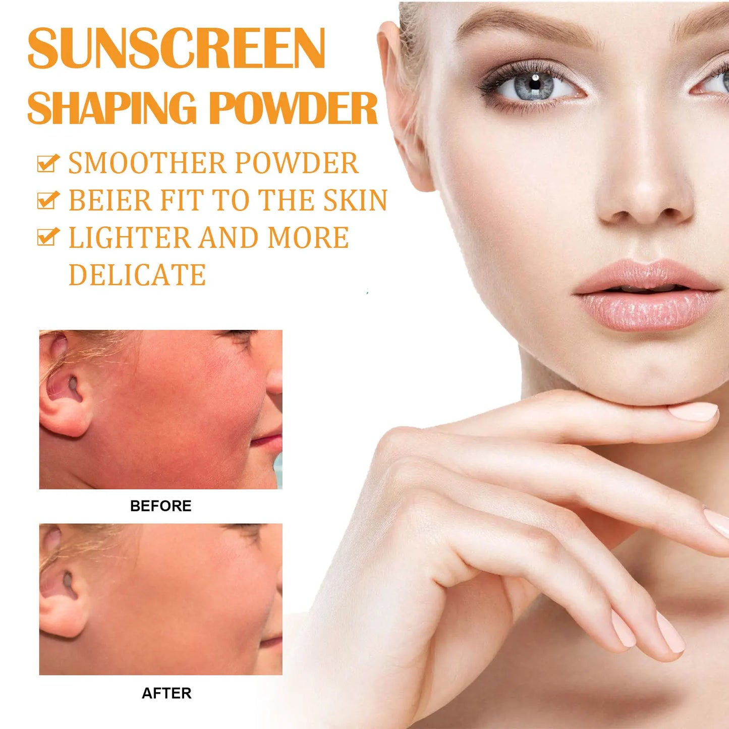 Sunscreen Loose Powder Sunblock Skin Protective Solar Blocker