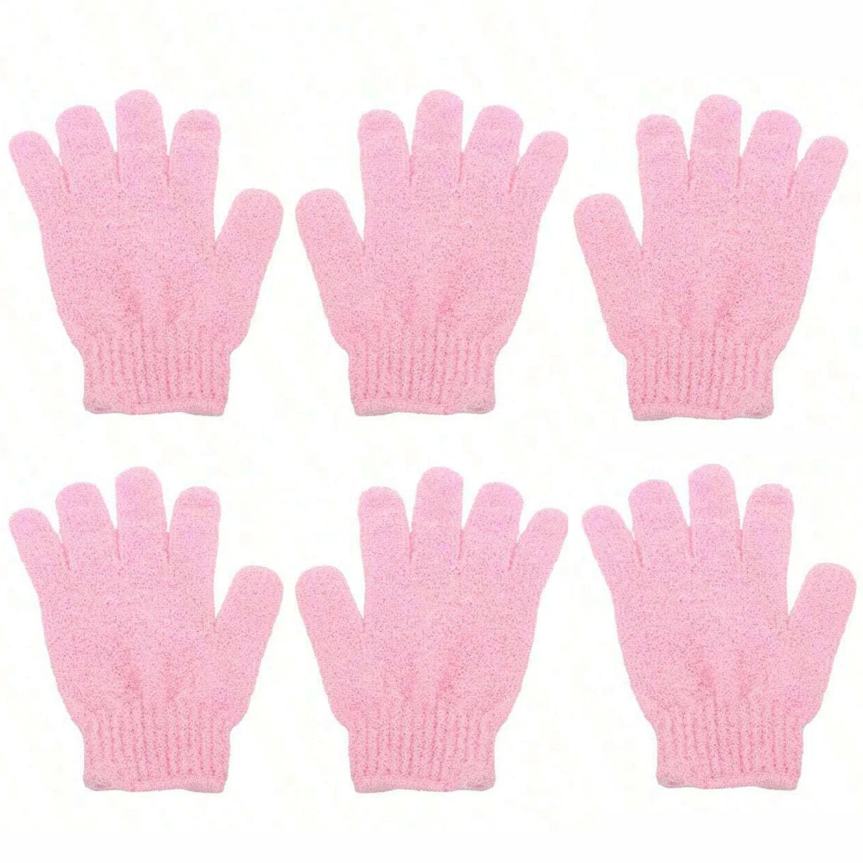 2pcs/6pcs/12pcs Reversible Exfoliating Shower Gloves for Luxurious Skin Care