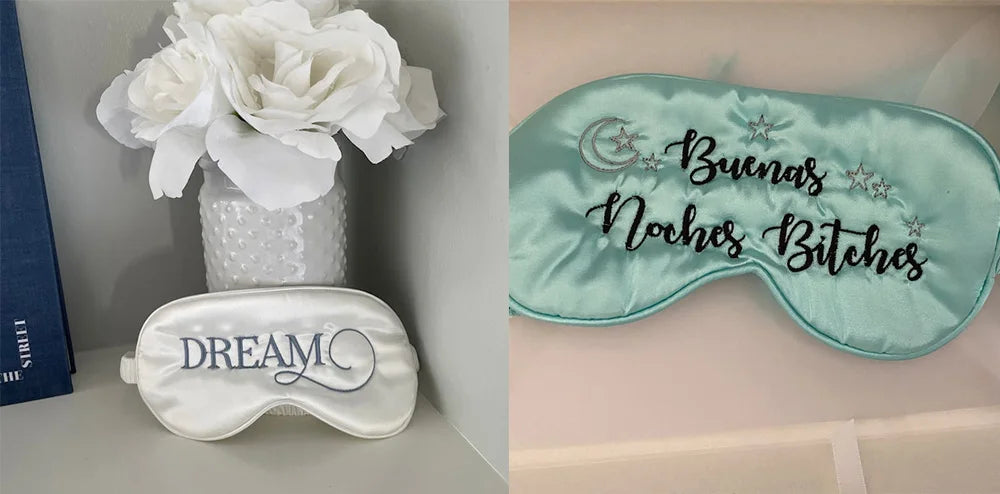 Personalized Silk Sleeping Eye Mask for Bride Gifts