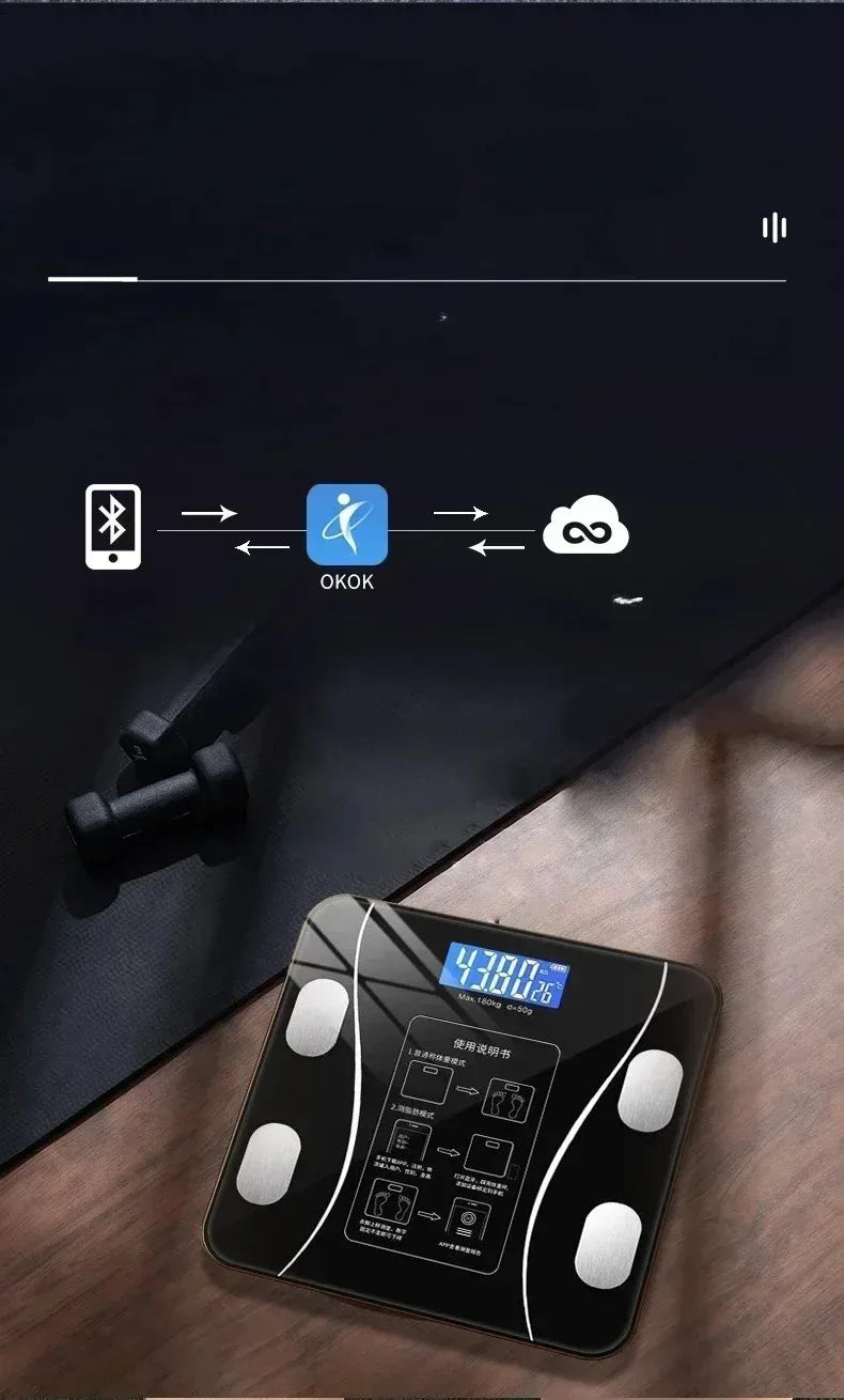 Smart Bluetooth Weight Scale Professional Fat Measurement Home Gift