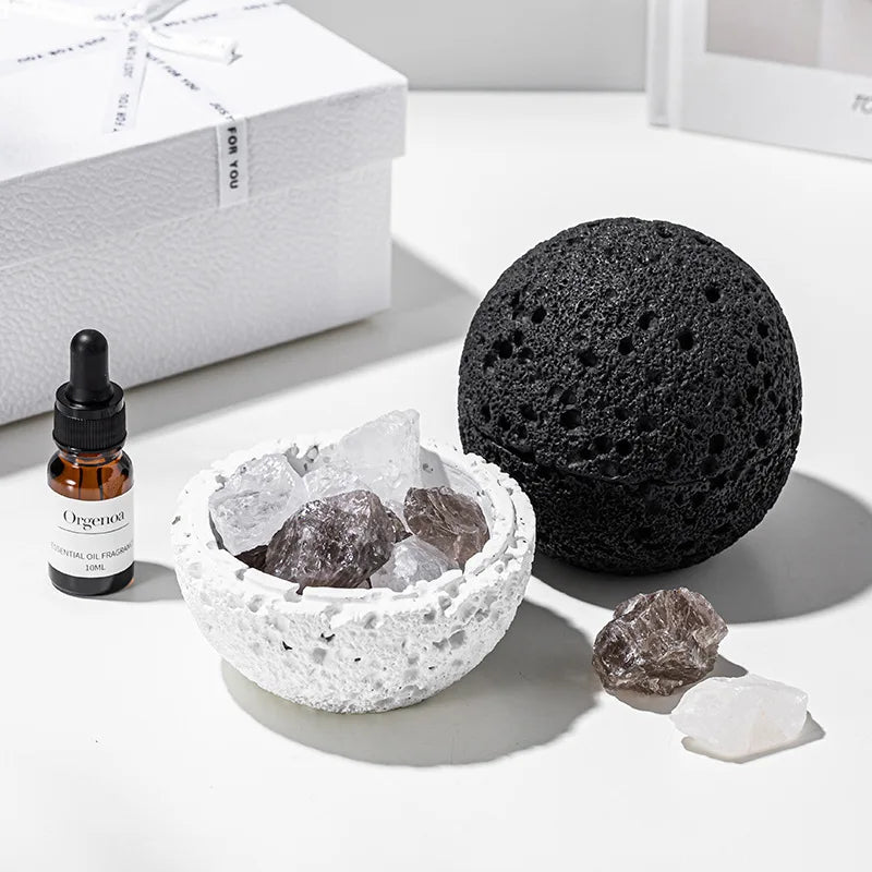 Fireless Aromatherapy Essential Oil Fragrance Stone Gift Set for Elegant Indoor Home Decoration