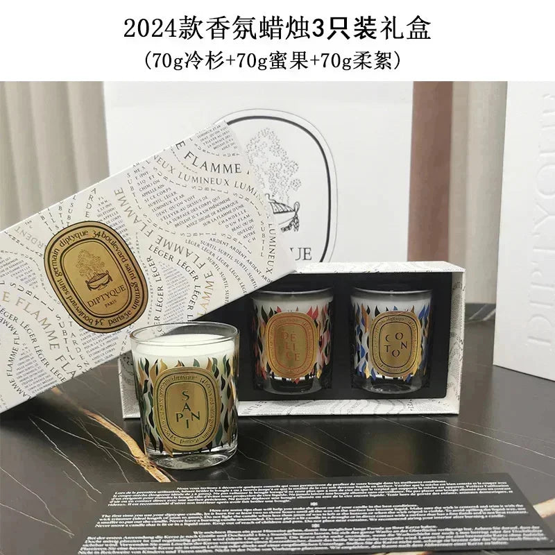 2Diptyques Aromatherapy 2024 Luxury Niche Candle Set