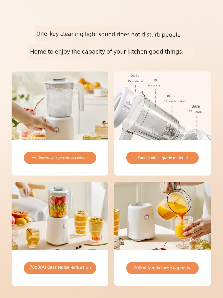 Midea Multi-Function Electric Milk Shake Cup Fruit Juicer Deluxe