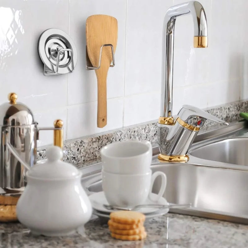 3/1 PCS Stainless Steel Sink Sponge Holder Self-Adhesive Kitchen Organizer