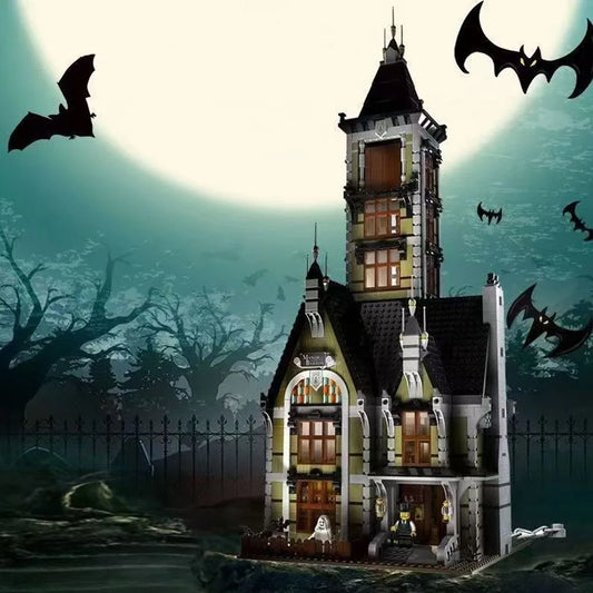 3231Pcs Haunted House Model Building Blocks for Adorable Decor