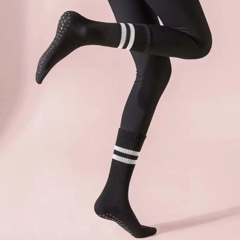 8 Colors Sports Socks Cotton Mid-tube Bottom Non-slip Yoga