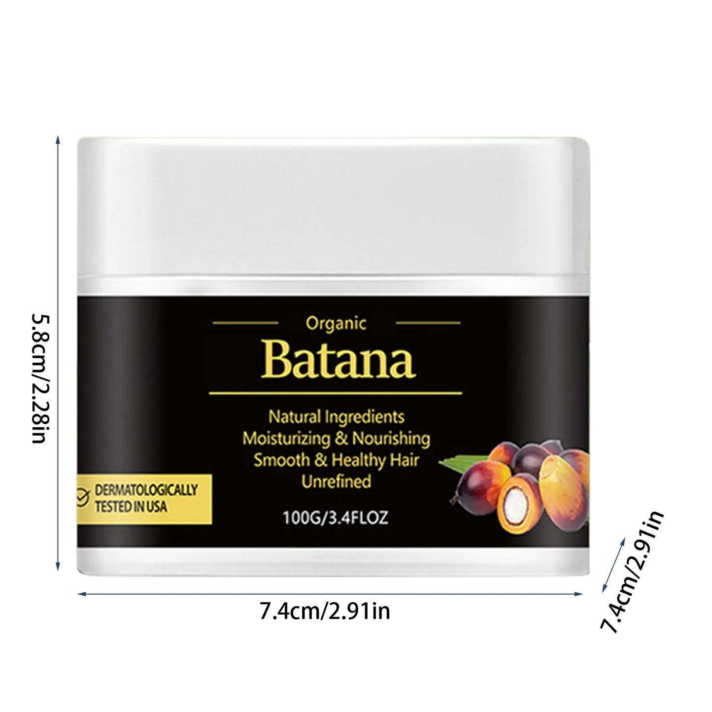 100g Raw Batana Oil for Hair Growth Organic Moisturizer